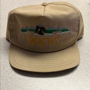 Rocky Tan Cap with Embroidered Logo